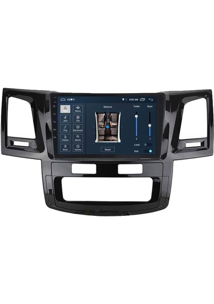 Araç Multimedya Cihazı Uyumlu- 2 32 / IPS 10 Inch Ekran - Navigasyon - Carplay - Hilux - Fortuner