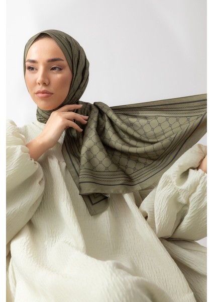 21 Silk Home Monogram Twill Şal 6514