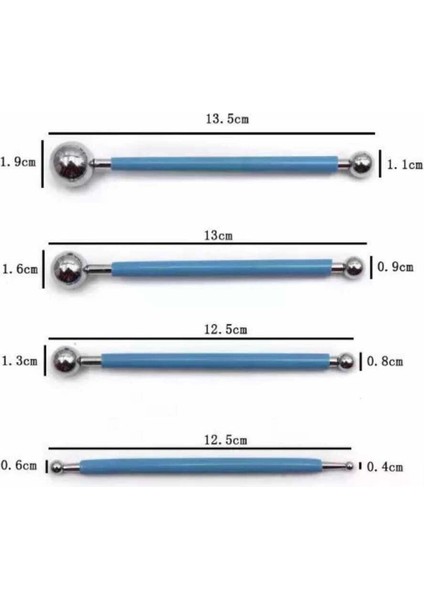Metal Top Marzipan Seti | Şeker Hamuru Dekor Seti (MRP-04)