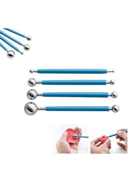 Metal Top Marzipan Seti | Şeker Hamuru Dekor Seti (MRP-04)