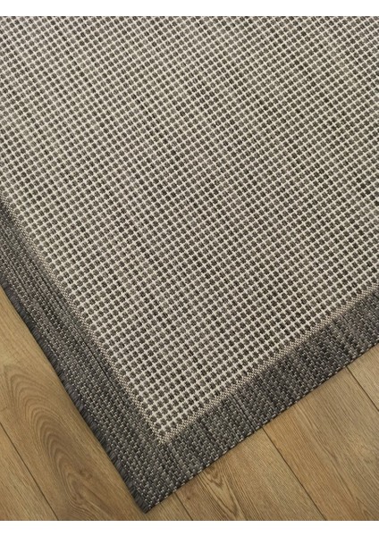 Sisal 9313 Gri / Beyaz Bordürlü Jüt Sisal Kilim fırsatları