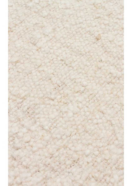 Lhasa Lhs 01 Cream Natural Yün ve Jüt ile Üretilen Örme El Dokuma Halı