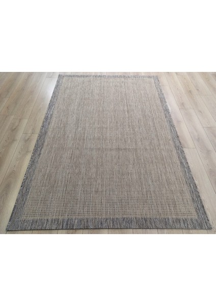 Sisal 9509 Bej Bordürlü Jüt Sisal Kilim