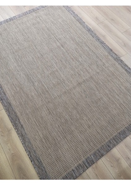 Sisal 9509 Bej Bordürlü Jüt Sisal Kilim