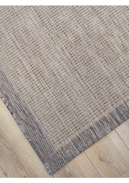 Sisal 9509 Bej Bordürlü Jüt Sisal Kilim