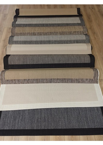 Sisal 9509 Bej Bordürlü Jüt Sisal Kilim