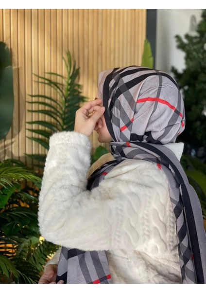 Füme Loryan Scarf Diamond Ekose Şal modelleri