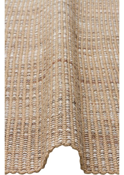Doha Dh 01 Beıge Jüt ve Polyester ile Üretilen Çift Taraflı Modern Kilim modelleri