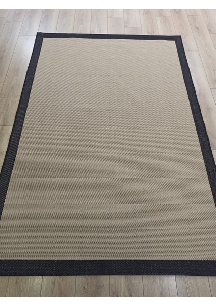 Sisal 9716 Bej / Siyah Bordürlü Jüt Sisal Kilim fiyatları