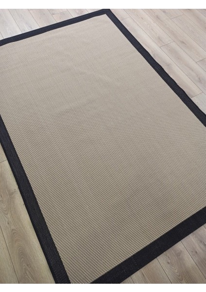 Sisal 9716 Bej / Siyah Bordürlü Jüt Sisal Kilim modelleri