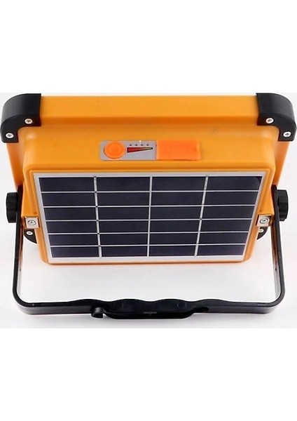 CT-4698 200W Solar Güneş Enerjili LED Projektör Taşınabilir Şarjlı Usb-C Kumandalı Lamba Işık