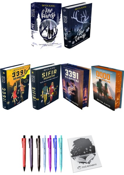 3391 Kilometre Sıfır Kilometre Film Özel Baskı (Ciltli) ve Kar Küresi Kar Tanesi (Ciltli)