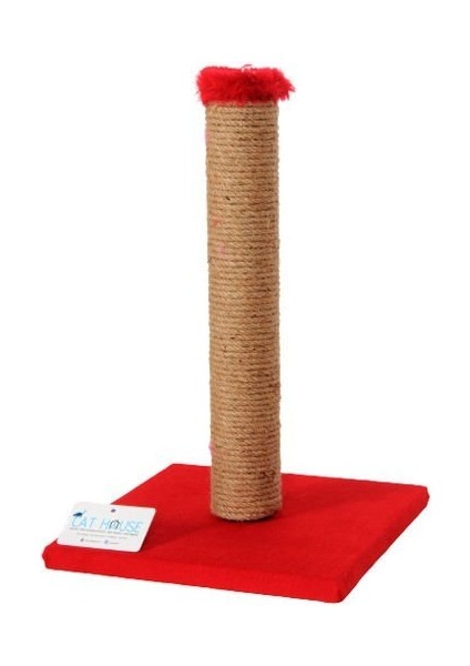 T01 Kedi Tırmalama Tahtası Kırmızı 42 cm