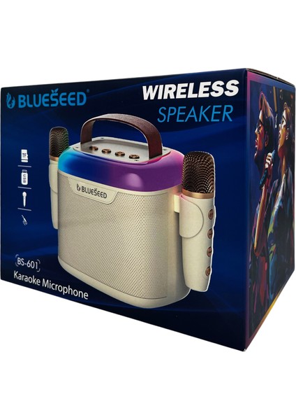 BS-601 Karaoke Box Kablosuz Hoparlör - Speaker NT-108797