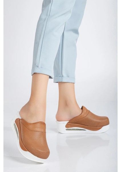 Hakiki Deri Kadın Ortopedik Hemşire - Doktor Terliği - Sabo Terlik - Rahat - Comforlu - Kaymaz Taban