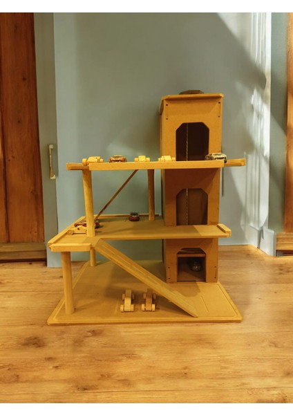 Ahşap Katlı Otopark Garaj Oyuncak ,asansörlü Katlı Otopark ,ahşap Asansörlü Katlı Otopark modelleri