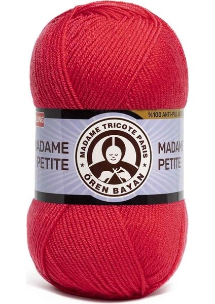 Madame Petite Örgü Ipi - Nar Çiçeği - ( Renk Kodu: 002 )