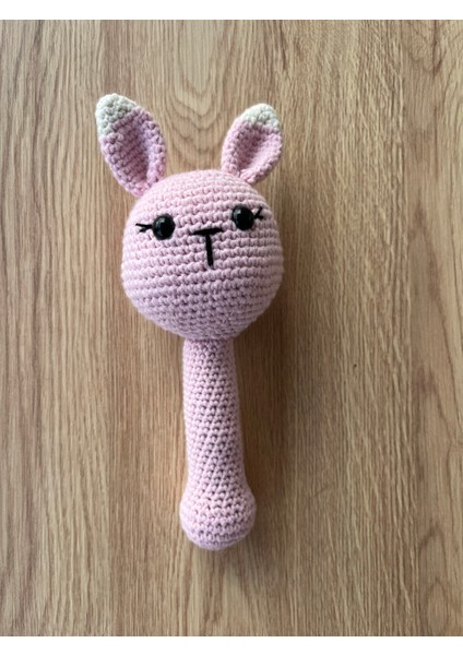 Pembe Amigurumi Çıngırak