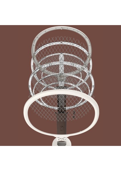 Şarjlı Sinek Öldürücü Masaüstü Standlı,Mor Işık 43cm Sinek Kovucu Raket (3791)