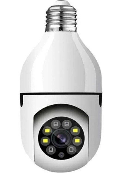 Full Hd Smart Ampul Kamera Harekete Duyarlı Gece Görüşlü Kablosuz Bebek Izleme Güvenlik Kamerası