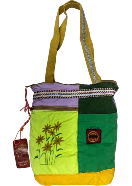 Vintage Renkli Etnik Orta Boy Plaj Günlük Kadın Kol Omuz Çantası 27CM x 33CM fiyatları