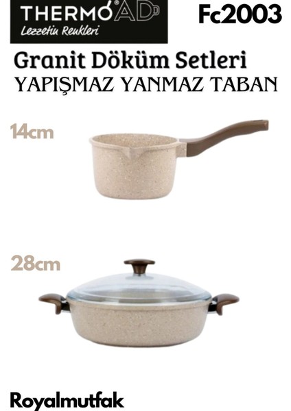 2'li Vizon Set (Sosluk&sütlük-28 cm Karnıyarık Tenceresi)