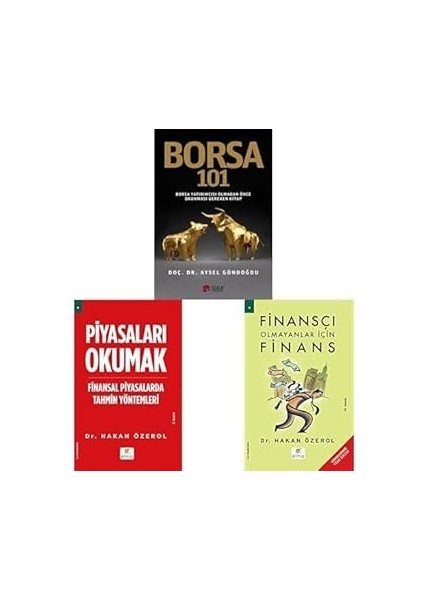 Borsa 101 / Pıyasaları Okumak / Fınanscı Olmayanlar Icın Fınans / 3 Set