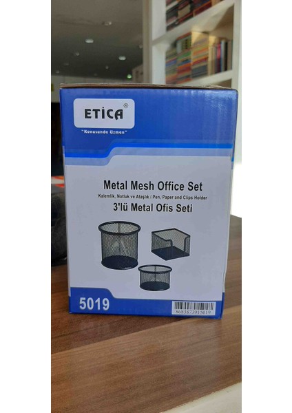 3'lü Metal Ofis Seti