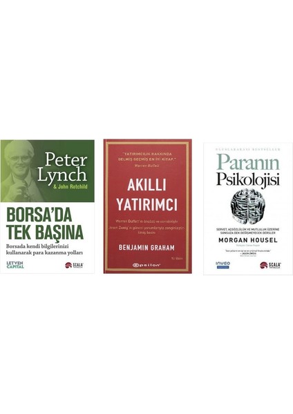Borsada Tek Basina / Akilli Yatirimci / Paranin Psikolojisi / 3 Set