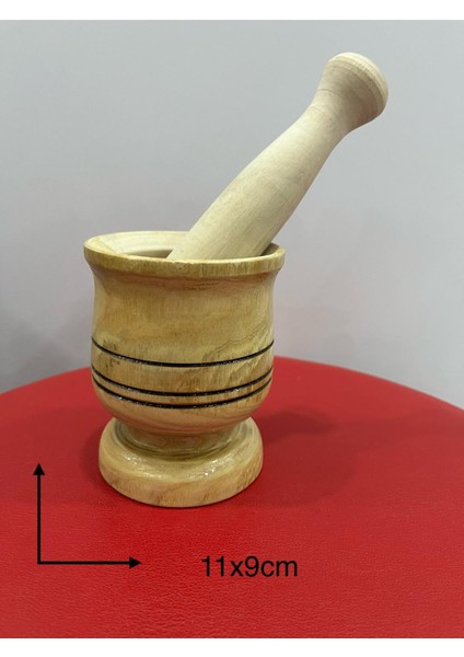 Ahşap Havan Sarımsak Dövücü Orta Boy (11X9 Cm) modelleri