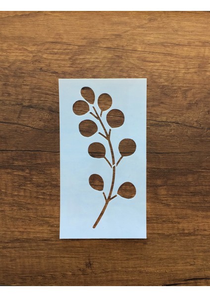 Kır Çiçeği, Floral, Botanik, Yaprak Minimalist Stencil Serisi No.6