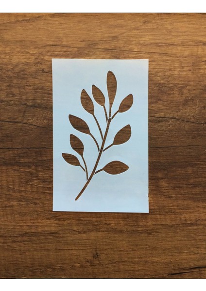 Kır Çiçeği, Floral, Botanik, Yaprak Minimalist Stencil Serisi No.1