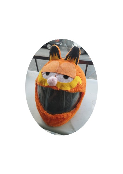 Kask Kılıfı Peluş Garfield Kaskmanıa
