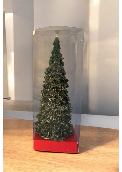 LED Işıklı Noel Baba Fanus Çam Ağacı Mum Zirkon Kalpli Kolye Hediyesi Kutulu Yılbaşı Hediye Seti fırsatları