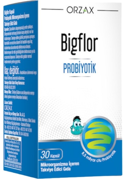 Bigflor Probiyotik 30 Kapsül x 2 Adet