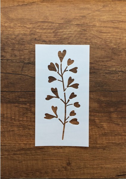 Kır Çiçeği, Floral, Botanik, Yaprak Minimalist Stencil Serisi No.15