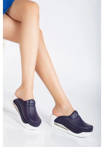 Hakiki Deri Kadın Ortopedik Hemşire - Doktor Terliği - Sabo Terlik - Rahat - Comforlu - Kaymaz Taban