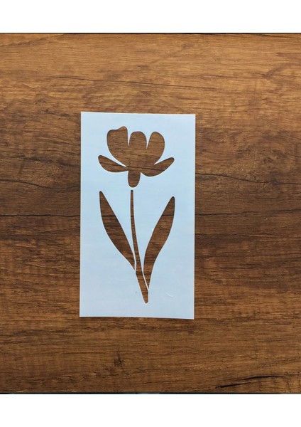 Kır Çiçeği, Floral, Botanik, Yaprak Minimalist Stencil Serisi No.8