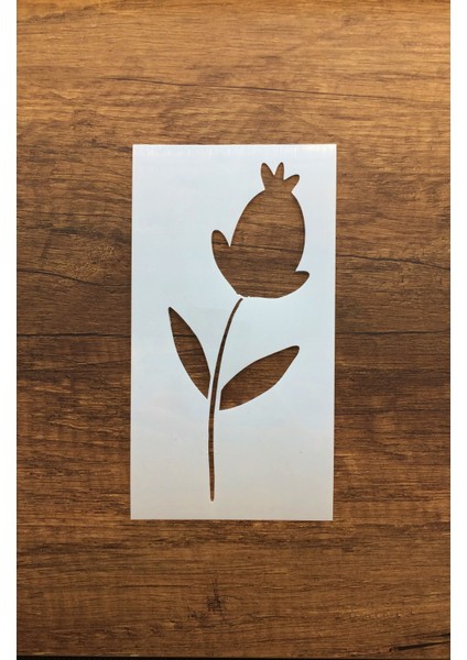 Kır Çiçeği, Floral, Botanik, Yaprak Minimalist Stencil Serisi No.7