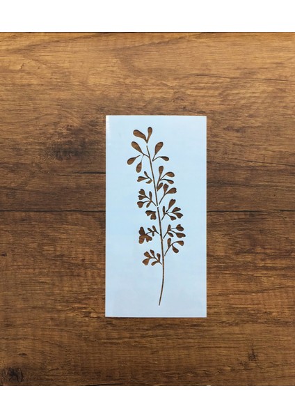 Kır Çiçeği, Floral, Botanik, Yaprak Minimalist Stencil Serisi No.16