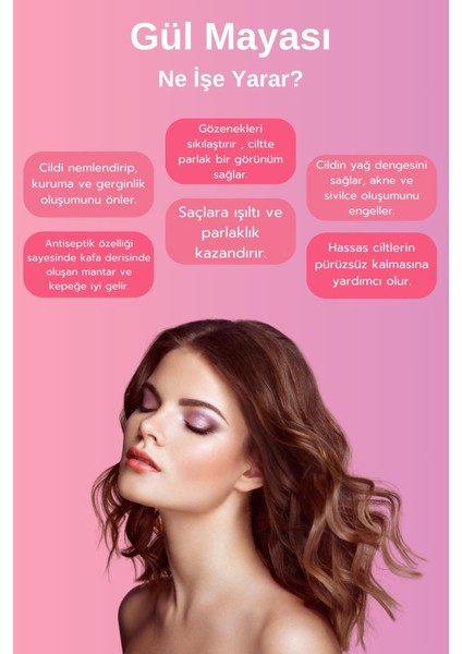 Saf Gül Mayası 100 ml Aydınlatıcı ve Gözenek Sıkılaştrıcı Tonik modelleri