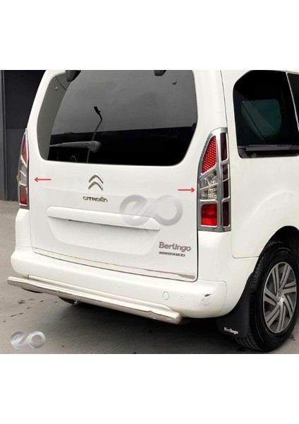 Citroen Berlingo Abs Krom Stop Çerçevesi 2 Parça 2012-2018 Arası