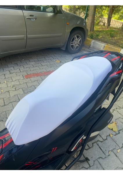 Scooter Universal Her Modele Uyumlu Koltuk Kılıfı Düz Beyaz Kaliteli fiyatları