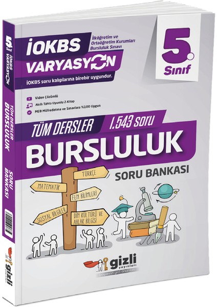 5. Sınıf Varyasyon Tüm Dersler Bursluluk Soru Bankası Gizli Yayınları