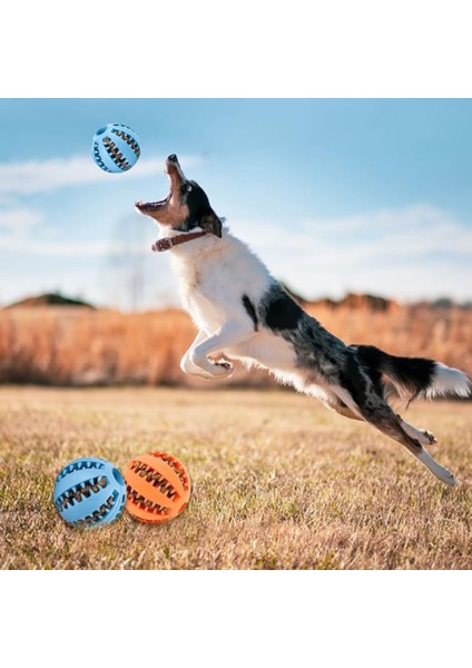 Eğlenceli ve Sağlıklı - Köpekler Için Oyuncak Topu - Mamalı Top - Diş Temizleme Topu - Sıkılma Oyuncağı