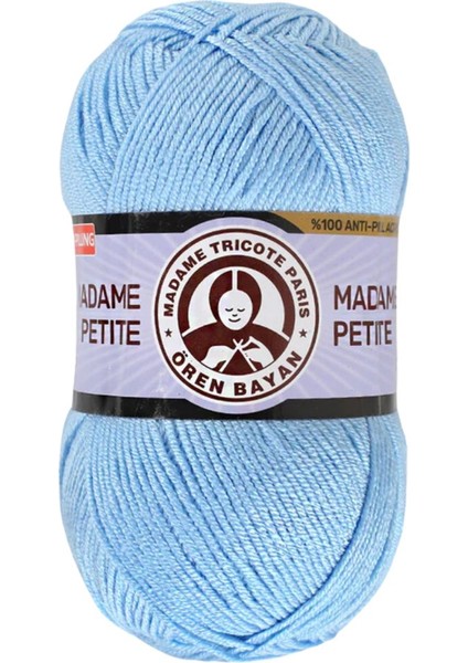 Madame Petite Örgü Ipi - Mavi - ( Renk Kodu: 141 )