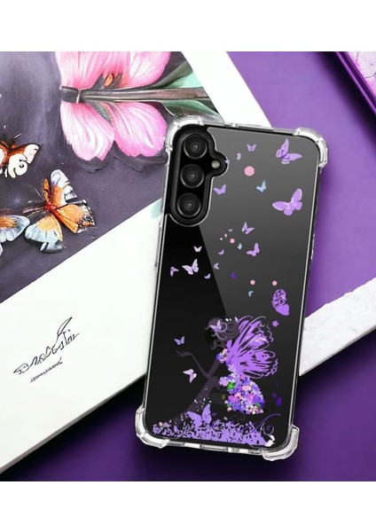 Galaxy S24FE Kılıf Baskılı Köşe Korumalı Şeffaf Kılıf