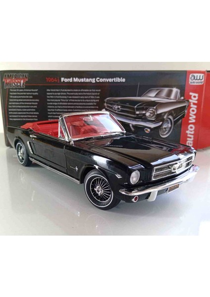 Dianomi Autoworld 1:18 Ölçek 1964 Ford Mustang  Convertible Diecast Metal Model)