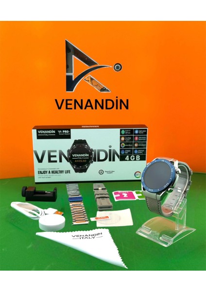 Venandin Italy V4 Pro Plus 4gb Hafızalı Amoled Ekranlı Yeni Nesil Akıllı Saat