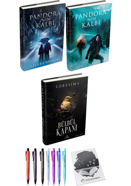 Bülbül Kapanı 1 (Ciltli) ve Pandora'nın Kalbi 2li Set (Ciltli) Dilara Keskin